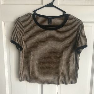 Forever 21 crop ringer tee